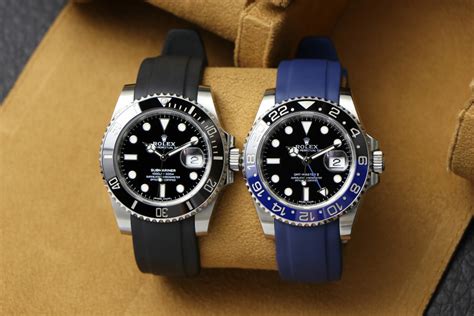 rolex with rubber strap